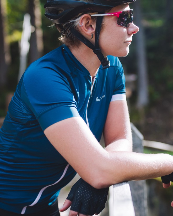 Damen Radtrikot W BIKE JERSEY FZ PURE