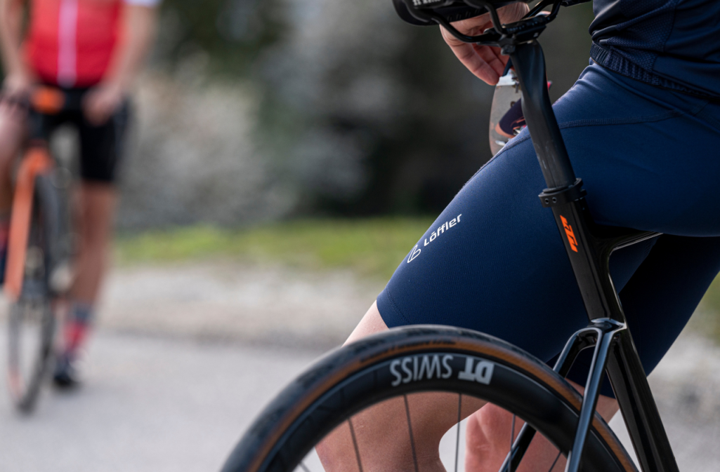 men bike tights dark blue