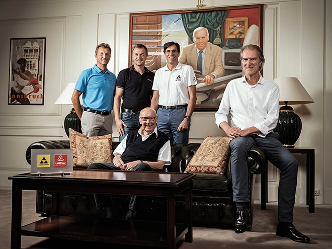 Löffler owner mr. fischer at his 90th birthday